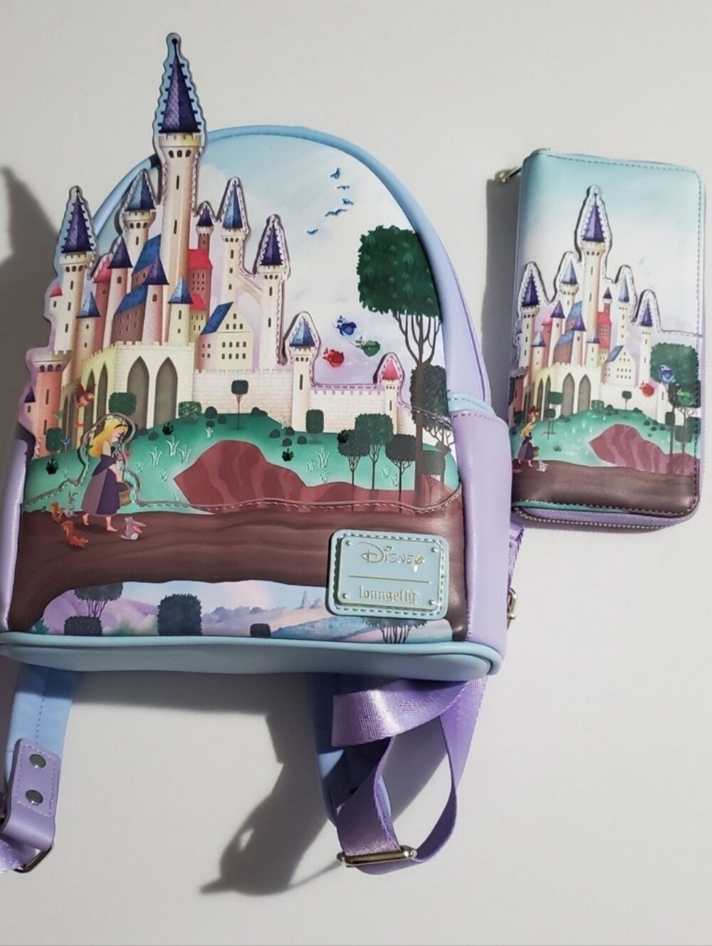 Loungefly Sleeping Beauty Backpack & Zip Wallet
